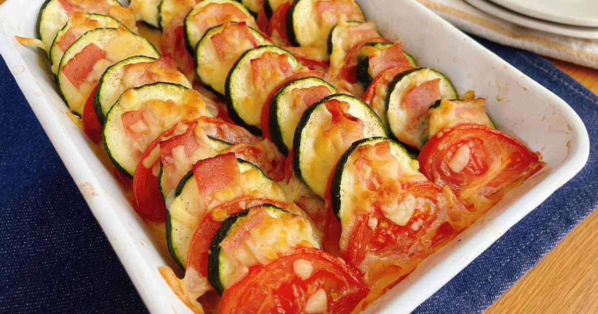 トマト&ズッキーニ 焼きズッキーニとトマトの辛子しょうゆ漬け - 日の出みりん｜食を豊か