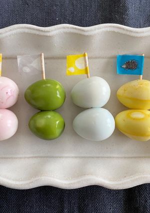 園児のお弁当に♡天然色素でカラフルうずら-レシピのメイン写真