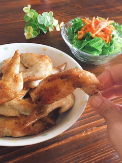 少量の油♡焼き揚げ!甘辛タレの手羽先-レシピのメイン写真
