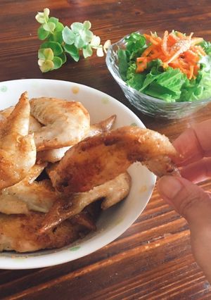 少量の油♡焼き揚げ！甘辛タレの手羽先-レシピのメイン写真