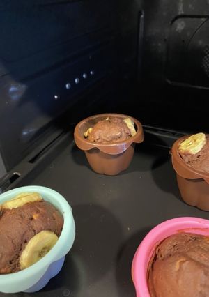 ココアと完熟バナナの簡単カップケーキ-レシピのメイン写真