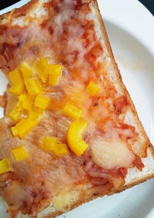 簡単子供も大好き食パンピザトースト-レシピのメイン写真