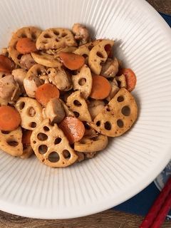 ♪鶏肉とれんこんの甘辛炒め♪-レシピのメイン写真