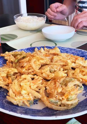 簡単♡玉ねぎししとうにんじんのかき揚げ-レシピのメイン写真
