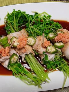 花が咲いたガーデンみたいな豆苗の肉巻き-レシピのメイン写真