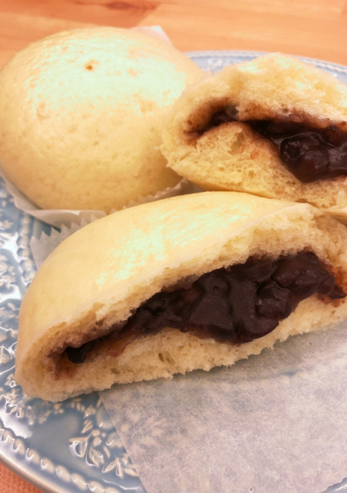 茹で小豆缶　簡単　粒あんまん-レシピのメイン写真