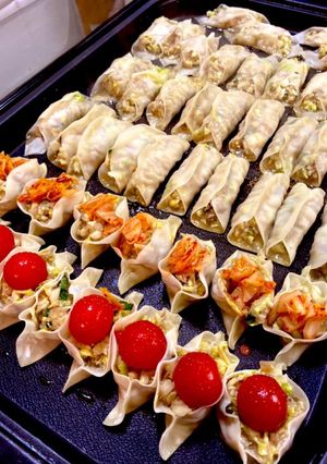 超簡単★包まない餃子★梅シソ キムチ入り-レシピのメイン写真