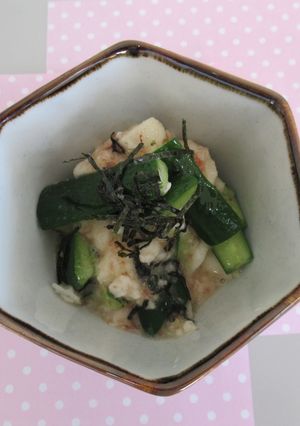 山芋と胡瓜の梅たたき-レシピのメイン写真