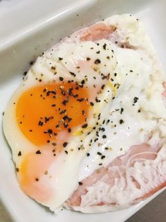レンチンハムエッグ-レシピのメイン写真