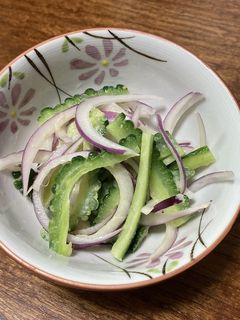 ゴーヤサラダ ワサビ味噌マヨ-レシピのメイン写真