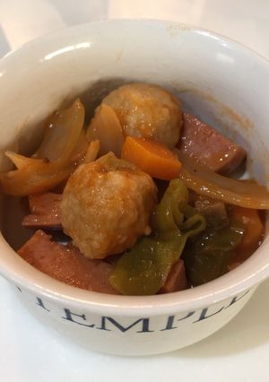 ミートボールと夏野菜のケチャップ煮-レシピのメイン写真
