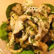 毎日の納豆●鶏皮揚げとあわせ、おつまみ風