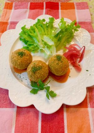 ドライトマト&大葉ジェノベーゼコロッケ-レシピのメイン写真