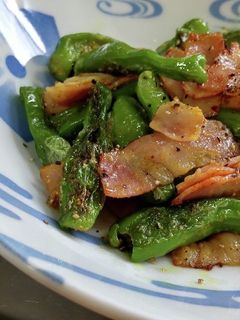 ししとうとベーコンのカレー炒め-レシピのメイン写真
