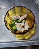 【簡単】オクラと豚肉のわさび合え
