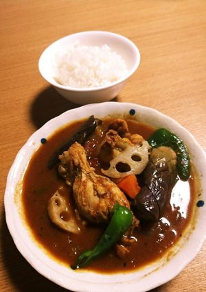 鶏手羽元と野菜のスープカレー-レシピのメイン写真