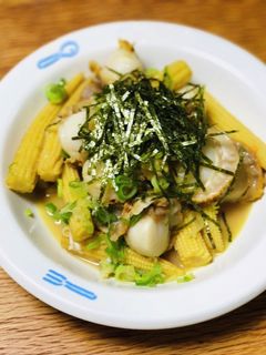 帆立とベビーコーンのバター醤油炒め-レシピのメイン写真