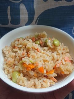 鮭のバター醤油炊き込みご飯-レシピのメイン写真