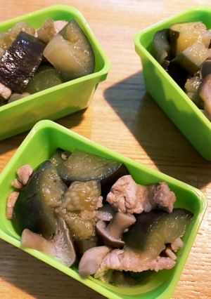 離乳食完了期　ナスとしめじの味噌炒め-レシピのメイン写真