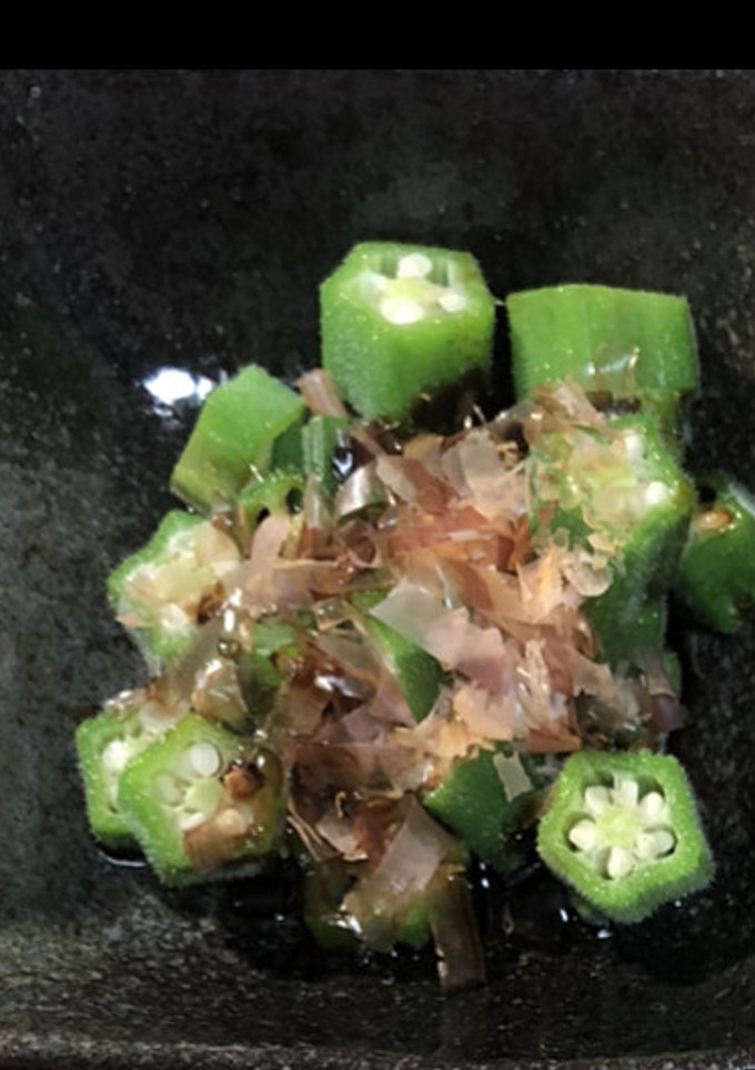 おくらの醤油かけ-レシピのメイン写真