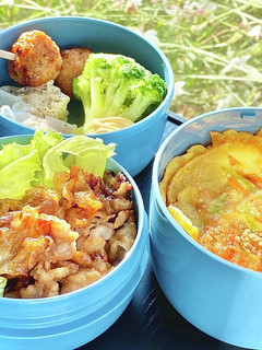 タロの弁当25 じゃがいもおやき定食!-レシピのメイン写真