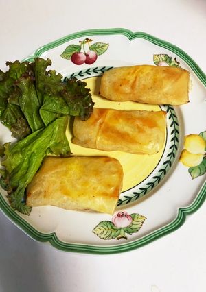 皮がパリパリ海老の香り、春巻きです-レシピのメイン写真