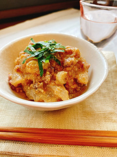 おつまみに☆鯛とみょうがのごま和え-レシピのメイン写真