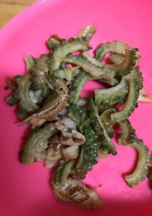ゴーヤと豚バラの醤油炒め-レシピのメイン写真