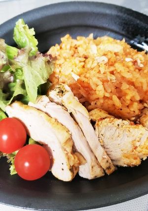 48種の濃い野菜でガーリックチキンライス-レシピのメイン写真