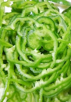 ピーマンの切り方(大量に輪切りしたい時)-レシピのメイン写真