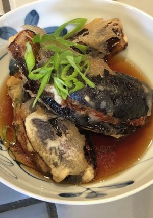 ナスのはさみ揚げ(肉バージョン)-レシピのメイン写真