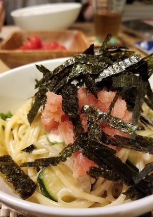 明太子とズッキーニのミルクパスタ☆-レシピのメイン写真