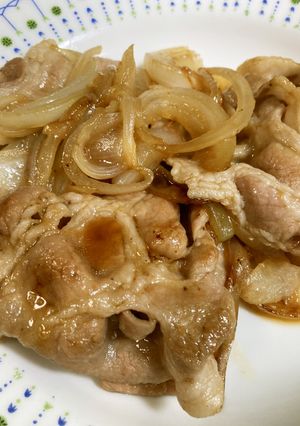 簡単　豚の生姜焼き　玉ねぎ。-レシピのメイン写真