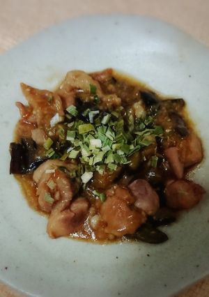 ナスと鶏肉甘味噌炒め煮〜子供大好きver-レシピのメイン写真