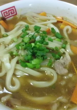 電子レンジでワンボールのカレーうどん-レシピのメイン写真