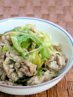 豚肉と長ネギの大葉にんにく醤油炒め♪-レシピのメイン写真
