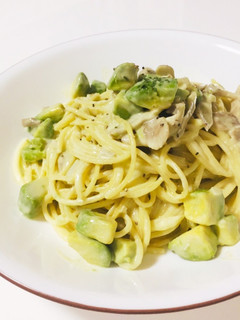アボカドと舞茸のクリームパスタ-レシピのメイン写真