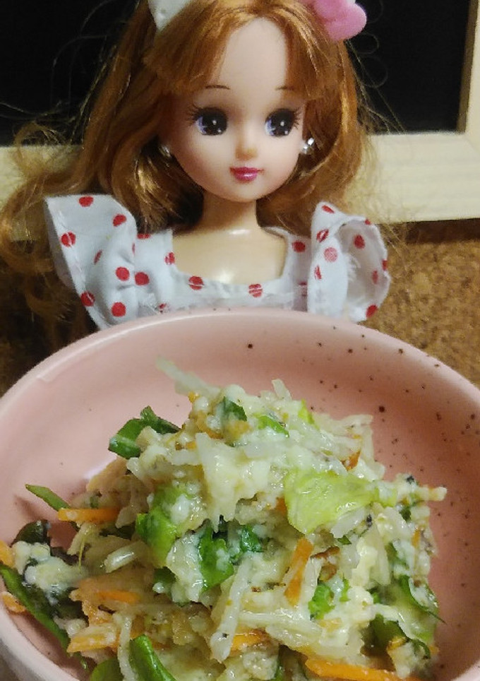 リカちゃん♡玉子豆腐の白和え風ꕤ*｡ﾟ-レシピのメイン写真