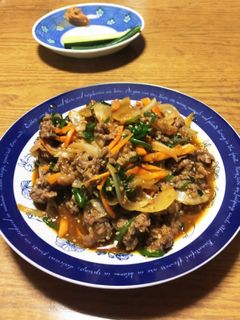 ジップロックでプルコギ風野菜炒め-レシピのメイン写真