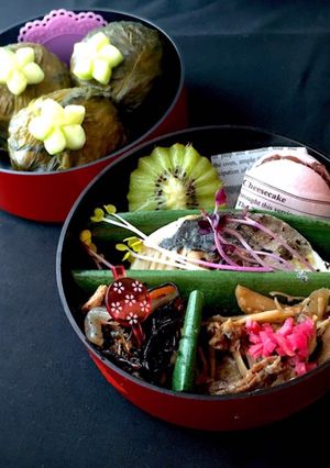 めはりおにぎり弁当 詰め方-レシピのメイン写真