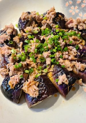 超簡単！焼いたナスにツナを乗せるだけ！-レシピのメイン写真