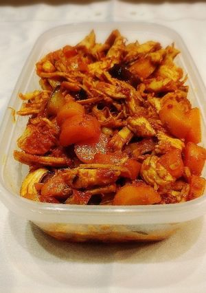 作り置き　15分で完成！むね肉のトマト煮-レシピのメイン写真