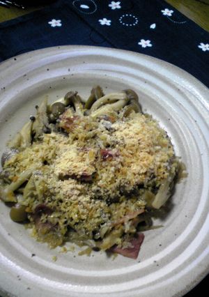 きのことベーコンの☆パン粉焼き-レシピのメイン写真