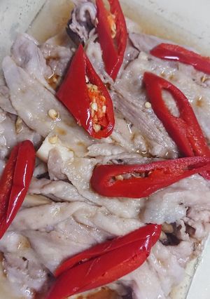 豚しゃぶ肉とエリンギのレンチン蒸し-レシピのメイン写真