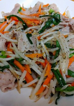 塩焼きそば風 豚野菜の塩炒め-レシピのメイン写真