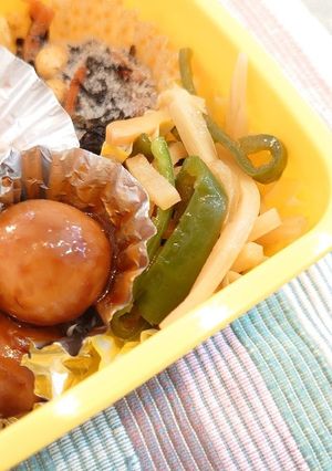 [お弁当]うずらの卵の味玉☆にんにく味噌-レシピのメイン写真
