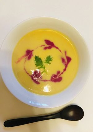 カボチャとビーツの冷製スープ-レシピのメイン写真