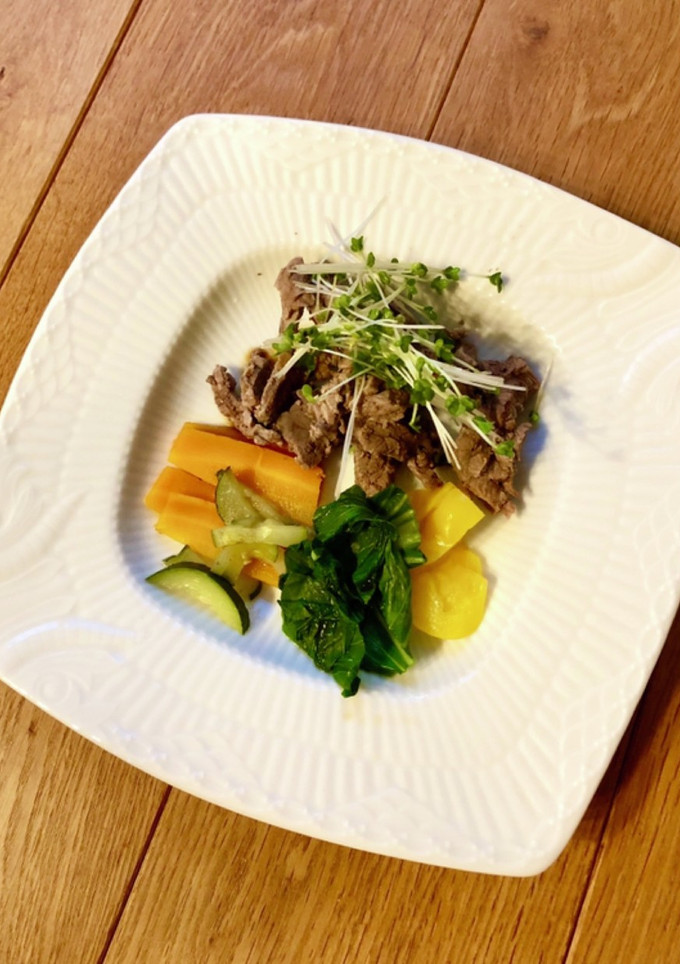 時短簡単　牛肉の蒸し料理-レシピのメイン写真