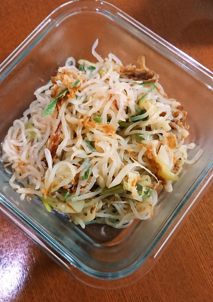 しらたき ネギ かつおぶし 炒め 薄味-レシピのメイン写真