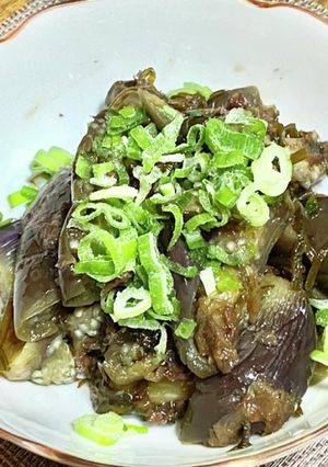 レンチンで茄子の煮浸し・塩昆布&かつお節-レシピのメイン写真